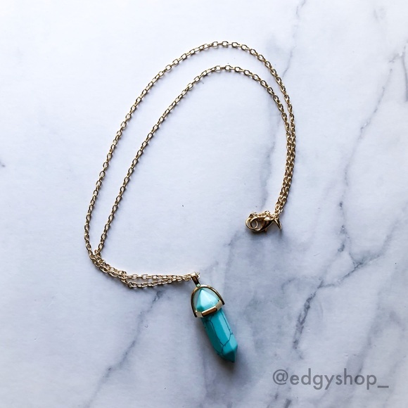 Stone Chakra Bullet Necklace - Picture 3 of 4